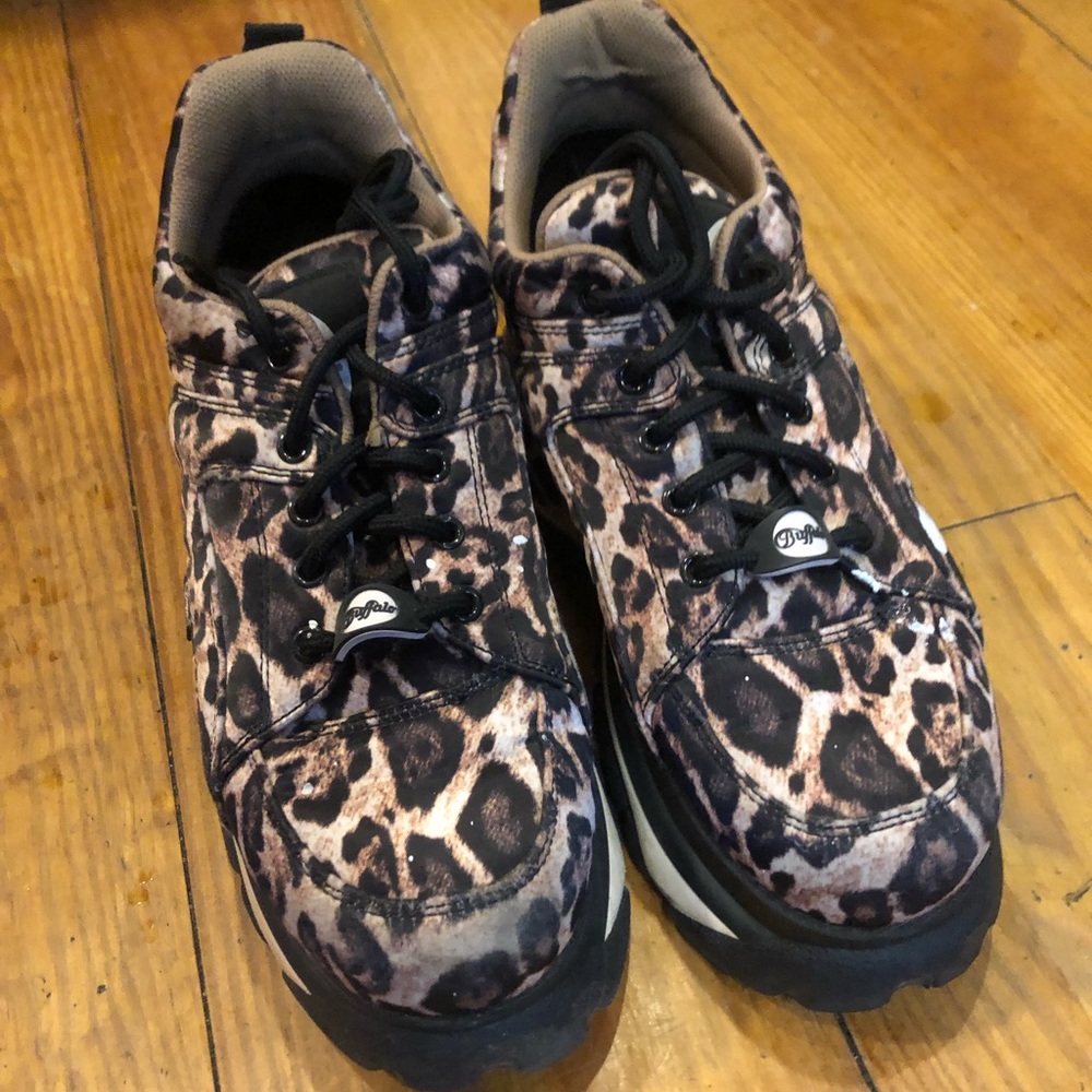 Leopard Buffalo Platform Sneakers women’s size 10
